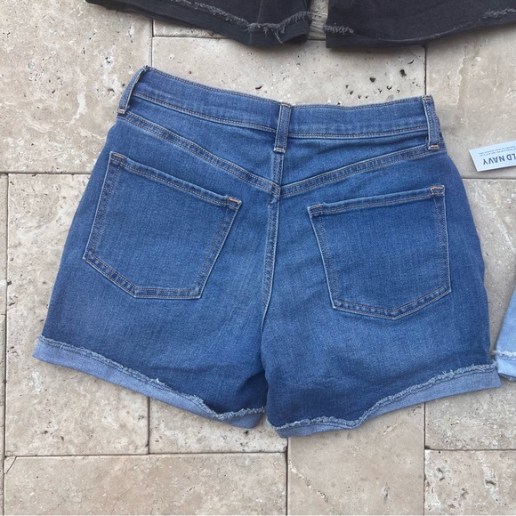 Set of 4 Old Navy Black and Blue Denim Girls Short Size 16 Stretch Summer - Picture 8 of 14